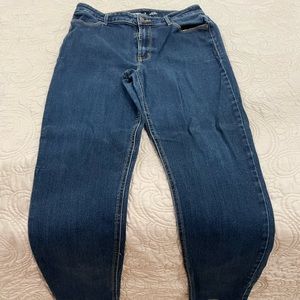 Old navy tall size 12 high rise straight jeans.